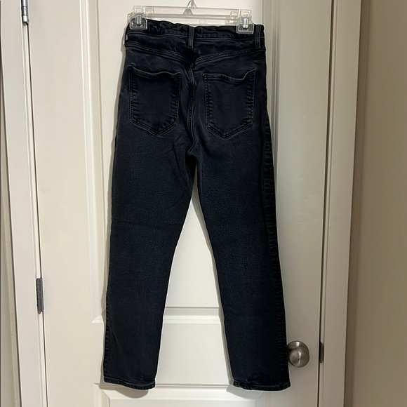 AGOLDE Riley Long Straight Jeans Black Size 26 - Picture 2 of 7
